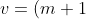 This is the rendered form of the equation. You can not edit this directly. Right click will give you the option to save the image, and in most browsers you can drag the image onto your desktop or another program. v= (m+1)f